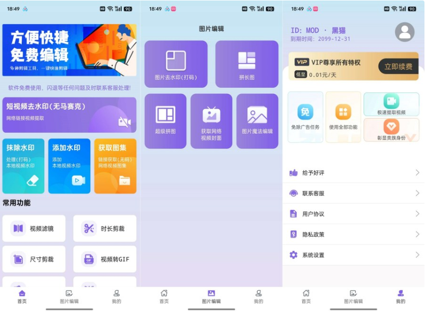 免费视频去水印擦除大师3.7.6解锁会员一键去水印 